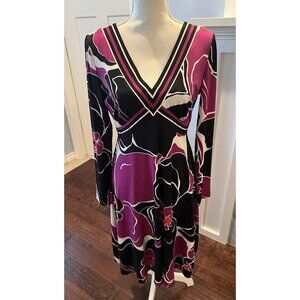 NWOT Trina Turk Linda Dress Colorful Retro Casual Cocktail Work Fun size 8